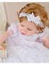 Baby Girls White Lucy Christening Gown Newborn-24M - SophiasStyle.com